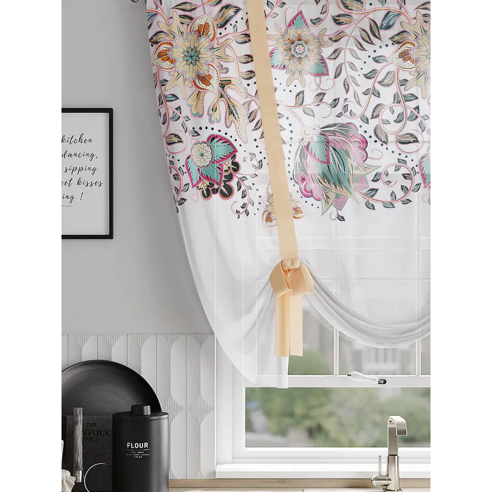 Фото 3 Тюль на шторной ленте At Home Мирнатирс 150x150 см цвет белый Фото 3 Тюль на шторной ленте At Home Мирнатирс 150x150 см цвет белый