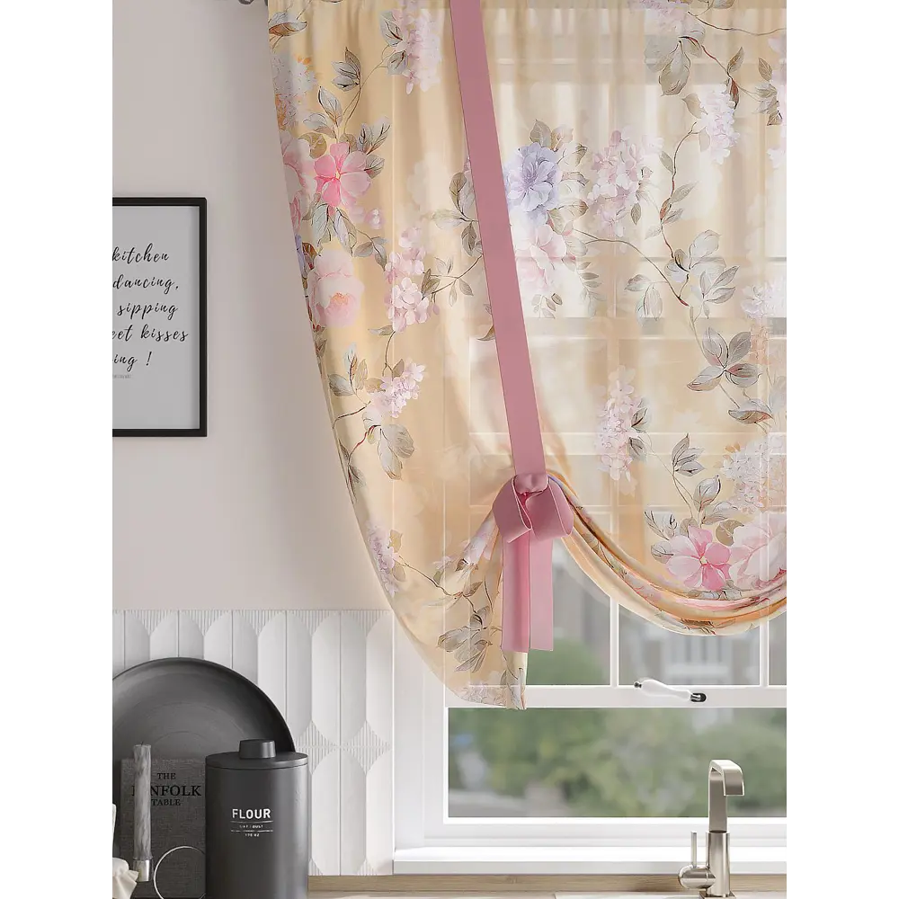 Фото 2 Тюль на шторной ленте At Home Рантевирс 150x150 см цвет белый