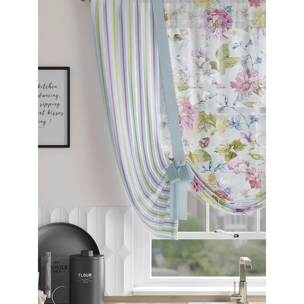 Фото 2 Тюль на шторной ленте At Home Ританмилар 150x150 см цвет белый Фото 2 Тюль на шторной ленте At Home Ританмилар 150x150 см цвет белый