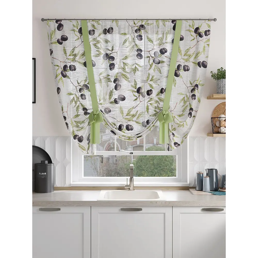 Фото 3 Тюль на шторной ленте At Home Кенвиорил 150x150 см цвет бежевый Фото 3 Тюль на шторной ленте At Home Кенвиорил 150x150 см цвет бежевый