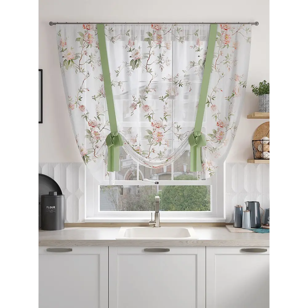 Фото 3 Тюль на шторной ленте At Home Ренфортис 150x150 см цвет белый Фото 3 Тюль на шторной ленте At Home Ренфортис 150x150 см цвет белый