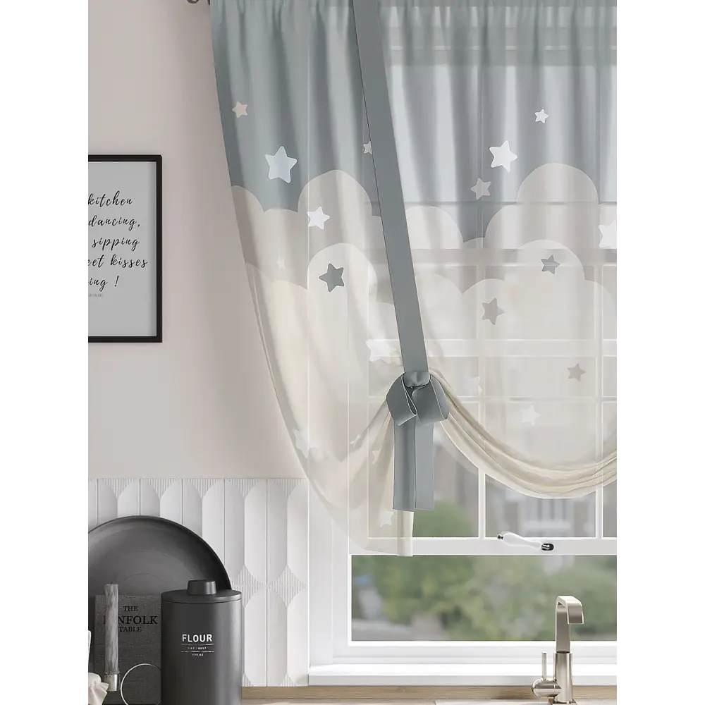 Фото 2 Тюль на шторной ленте At Home Тенивиларс 150x150 см цвет белый Фото 2 Тюль на шторной ленте At Home Тенивиларс 150x150 см цвет белый