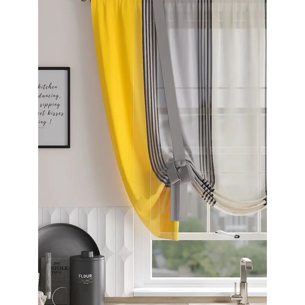 Фото 2 Тюль на шторной ленте At Home Маривиорс 150x150 см цвет бежевый Фото 2 Тюль на шторной ленте At Home Маривиорс 150x150 см цвет бежевый