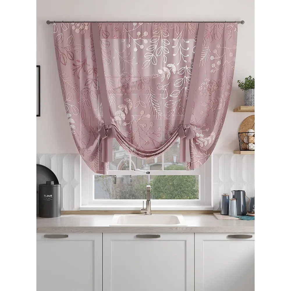 Фото 3 Тюль на шторной ленте At Home Тенмиарис 150x150 см цвет бежевый Фото 3 Тюль на шторной ленте At Home Тенмиарис 150x150 см цвет бежевый