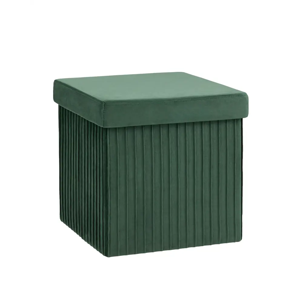 Фото 5 Пуф велюр складной с ящиком Stool Group HS15-F12 V65 BOX, 38x38 см, цвет зеленый Фото 5 Пуф велюр складной с ящиком Stool Group HS15-F12 V65 BOX, 38x38 см, цвет зеленый