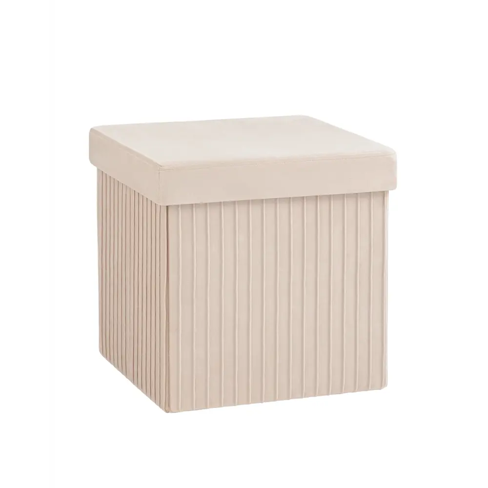 Фото 5 Пуф велюр складной с ящиком Stool Group HS15-F12 V6 BOX2, 38x38 см, цвет бежевый Фото 5 Пуф велюр складной с ящиком Stool Group HS15-F12 V6 BOX2, 38x38 см, цвет бежевый
