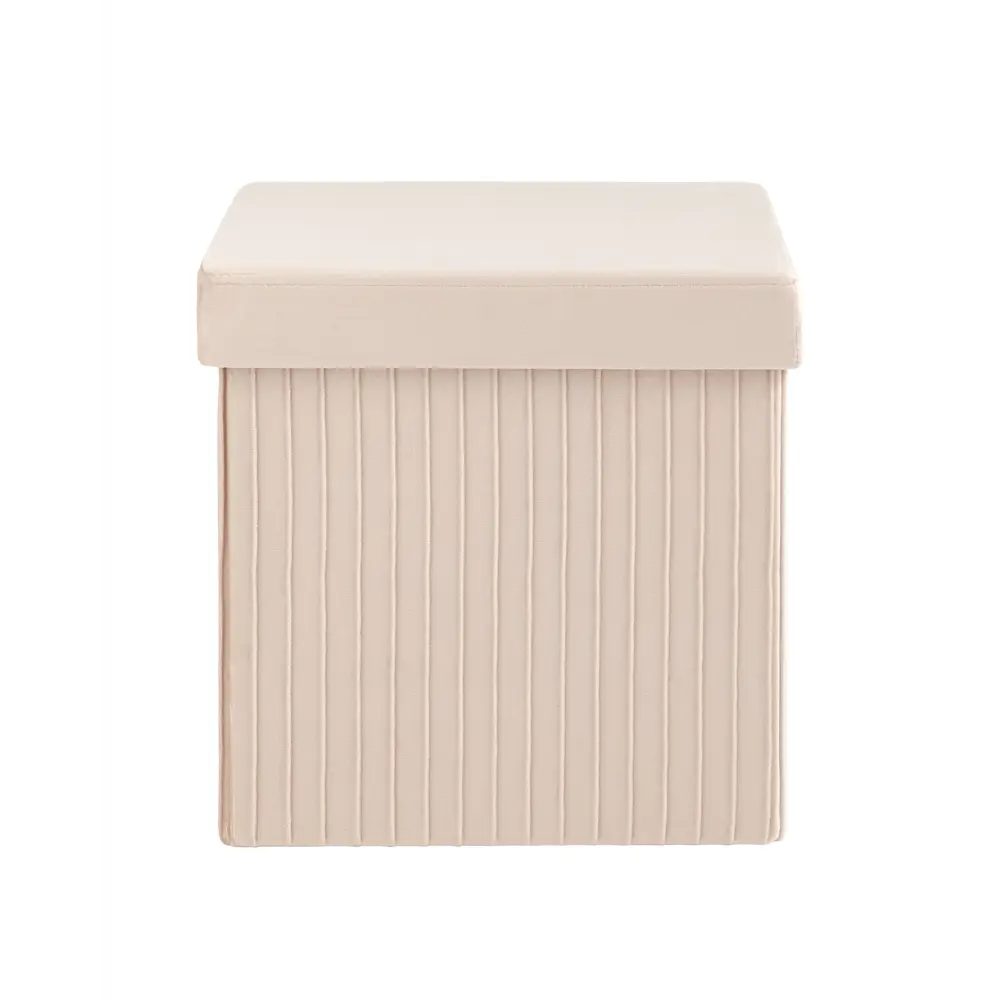 Фото 2 Пуф велюр складной с ящиком Stool Group HS15-F12 V6 BOX2, 38x38 см, цвет бежевый Фото 2 Пуф велюр складной с ящиком Stool Group HS15-F12 V6 BOX2, 38x38 см, цвет бежевый