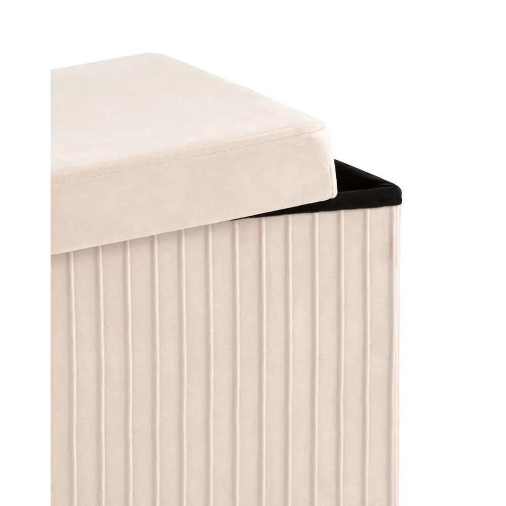 Фото 4 Пуф велюр складной с ящиком Stool Group HS15-F12 V6 BOX2, 38x38 см, цвет бежевый Фото 4 Пуф велюр складной с ящиком Stool Group HS15-F12 V6 BOX2, 38x38 см, цвет бежевый