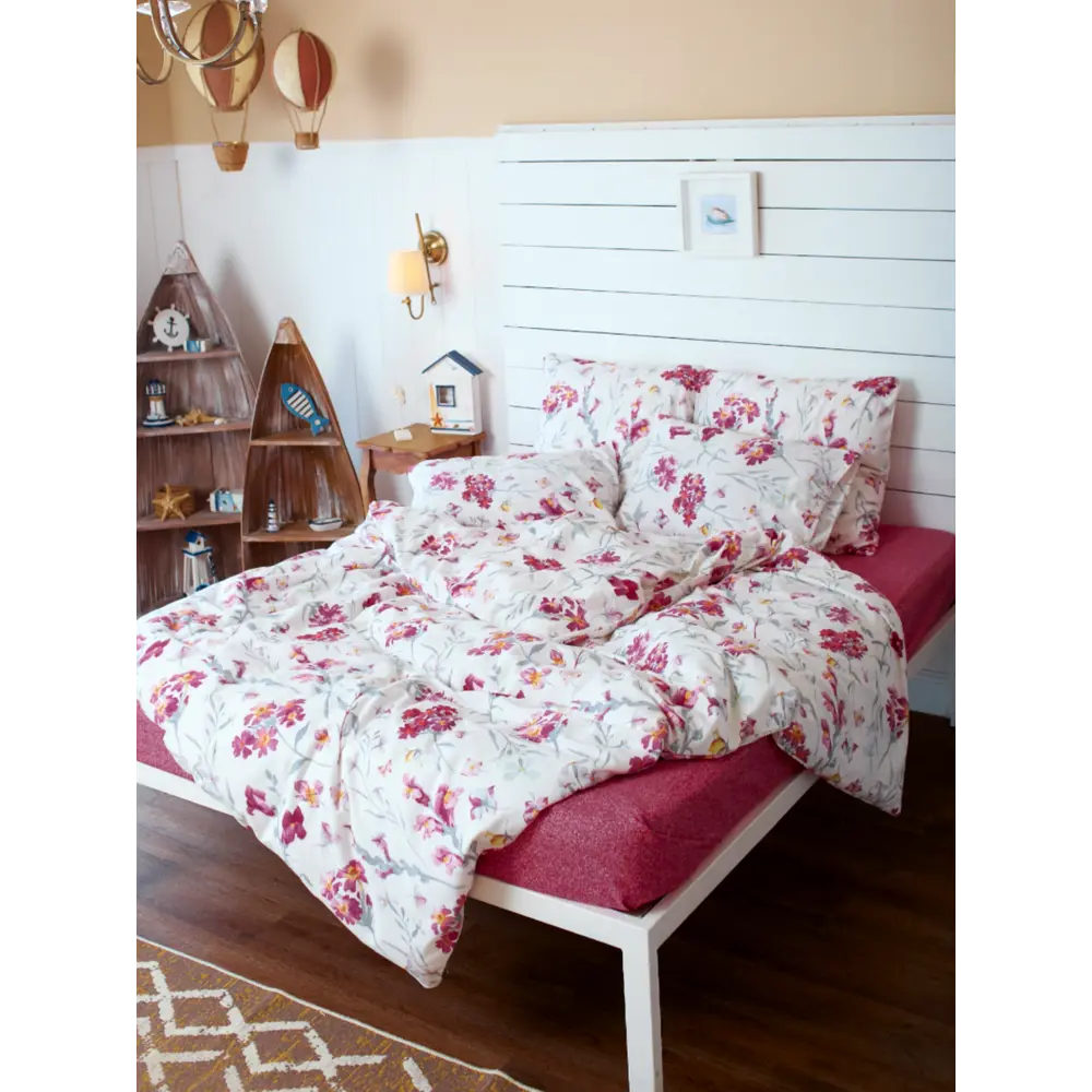 Фото 2 Комплект постельного белья евро Tm Textile Сад FL_035, цвет разноцветный Фото 2 Комплект постельного белья евро Tm Textile Сад FL_035, цвет разноцветный