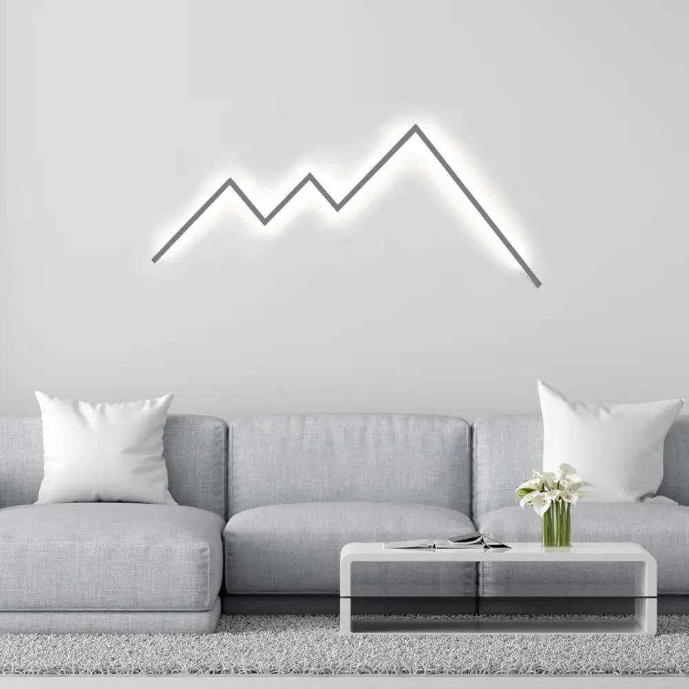 Фото 3 Настенный светильник светодиодный Newlamp Luminosa с пультом управления регулируемый белый свет цвет серебро Фото 3 Настенный светильник светодиодный Newlamp Luminosa с пультом управления регулируемый белый свет цвет серебро