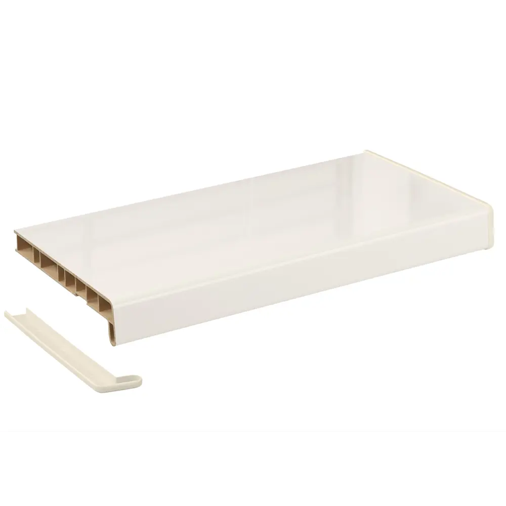 Фото 3 Подоконник Crystallit 1600x600мм кремовый глянцевый