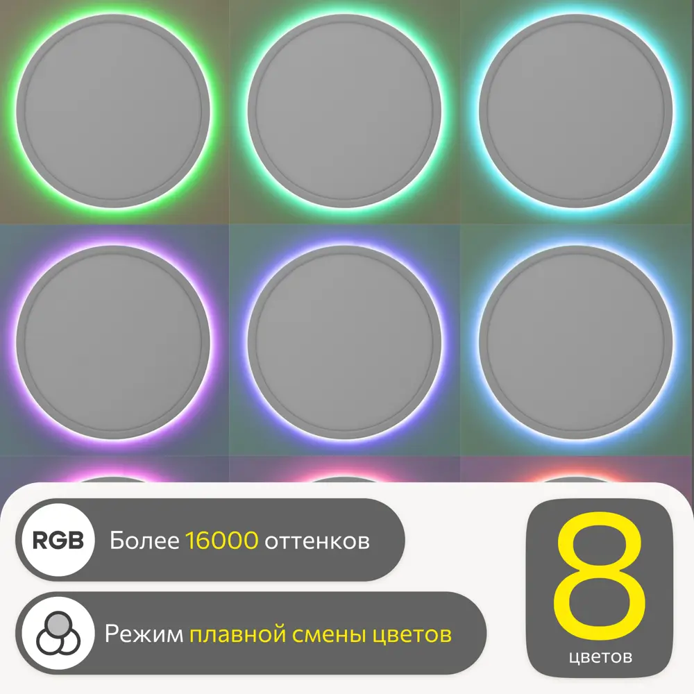 Фото 18 Светильник настенно-потолочный светодиодный Citilux Norma Cl749500 с пультом управления 21 м² регулируемый белый свет цвет белый Фото 18 Светильник настенно-потолочный светодиодный Citilux Norma Cl749500 с пультом управления 21 м² регулируемый белый свет цвет белый