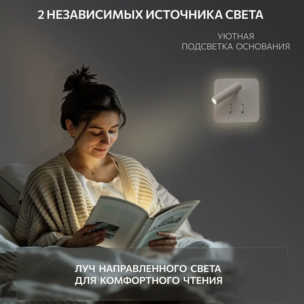 Фото 13 Бра с выключателем Citilux Декарт CL704420 светодиодный Белый Фото 13 Бра с выключателем Citilux Декарт CL704420 светодиодный Белый