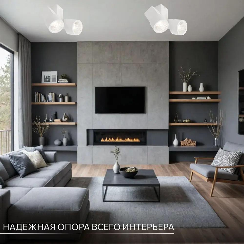 Фото 10 Спот поворотный светодиодный Citilux Дубль CL556100 теплый белый (желтый) 3000 К цвет белый Фото 10 Спот поворотный светодиодный Citilux Дубль CL556100 теплый белый (желтый) 3000 К цвет белый