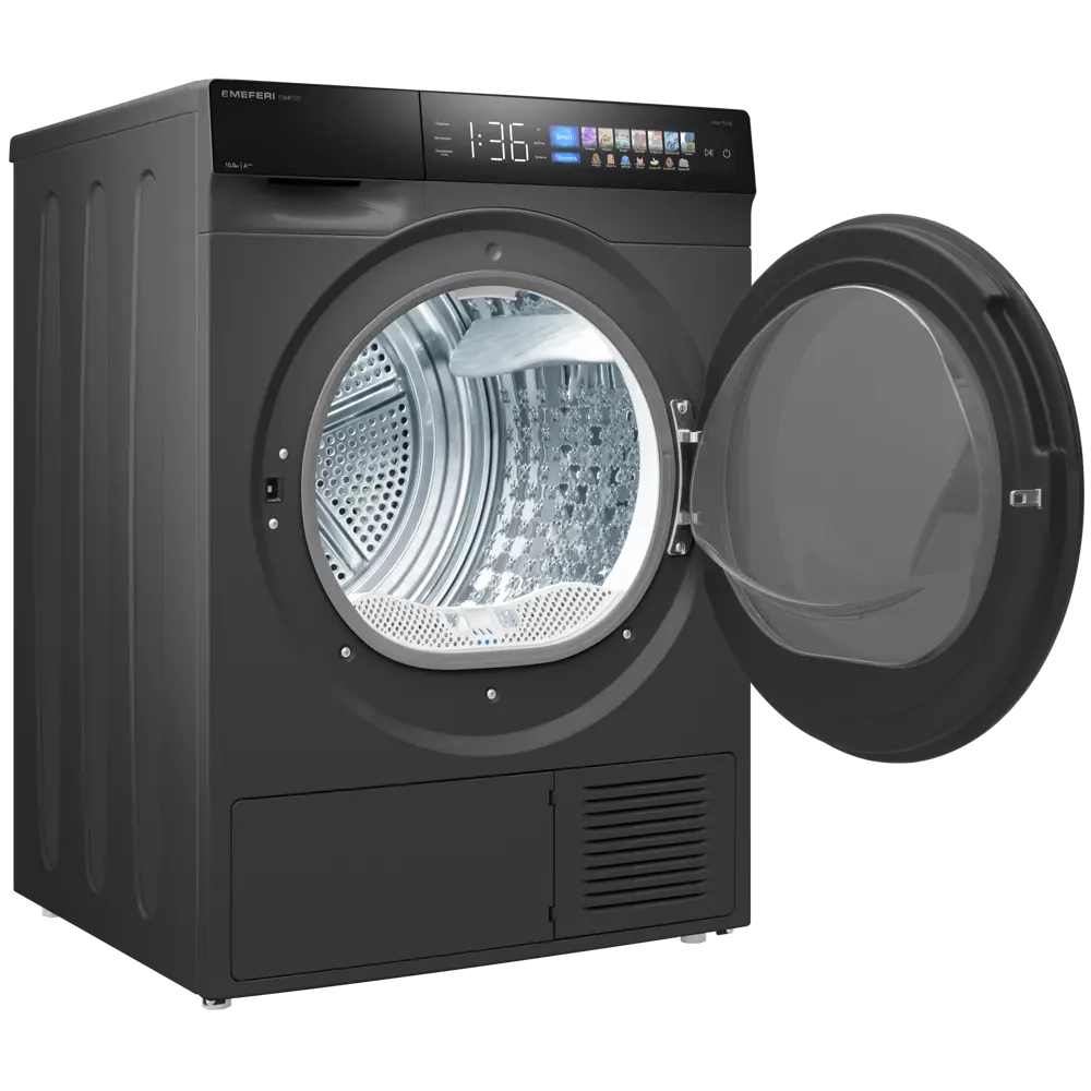 Фото 15 Сушильная машина Meferi MDR1016GR HP COMFORT с инвертором и тепловым насосом 50x85x56 цвет серый/серебристый Фото 15 Сушильная машина Meferi MDR1016GR HP COMFORT с инвертором и тепловым насосом 50x85x56 цвет серый/серебристый