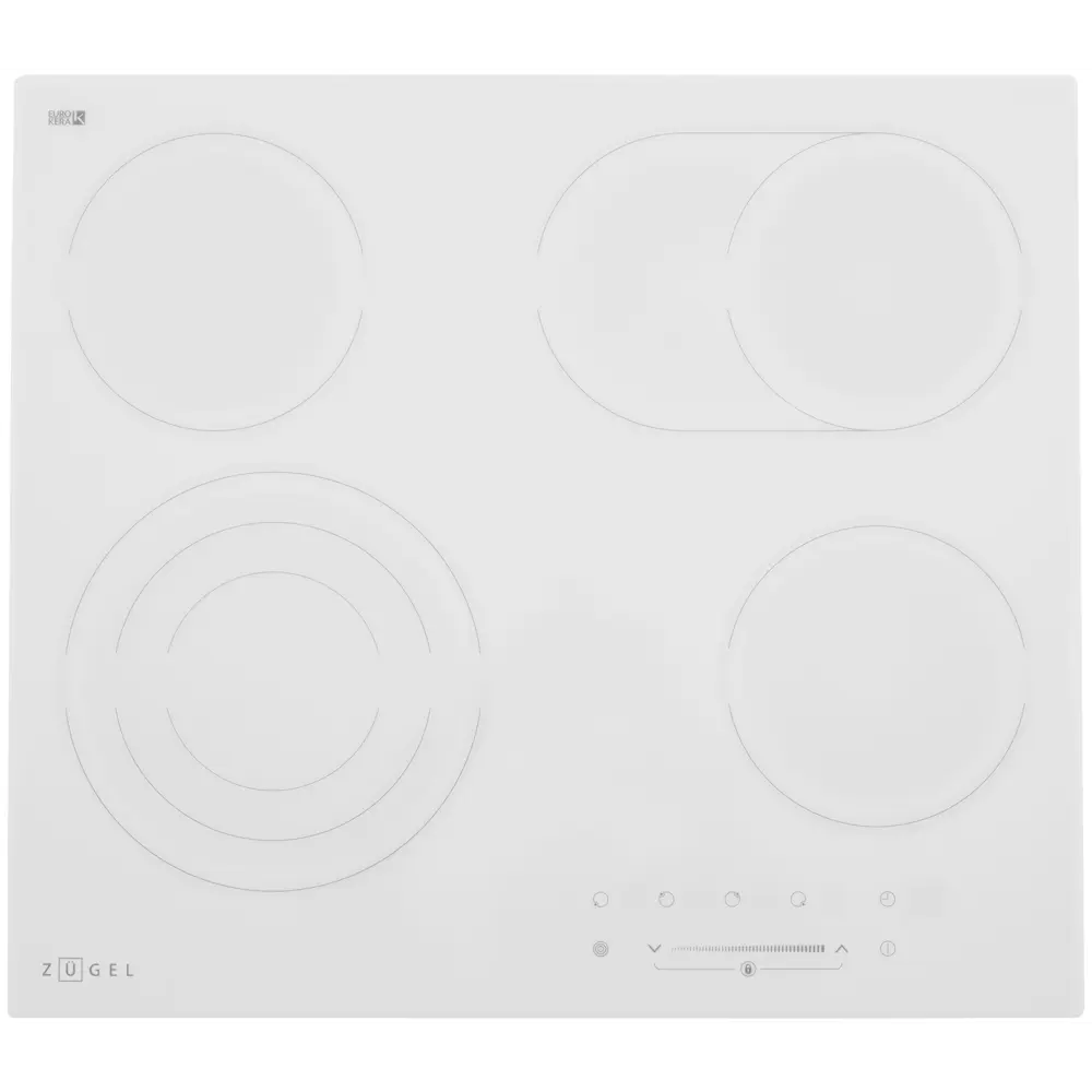 Фото Электрическая варочная панель Zugel ZEH603W, белая 59 см 4 конфорки цвет белый Фото Электрическая варочная панель Zugel ZEH603W, белая 59 см 4 конфорки цвет белый