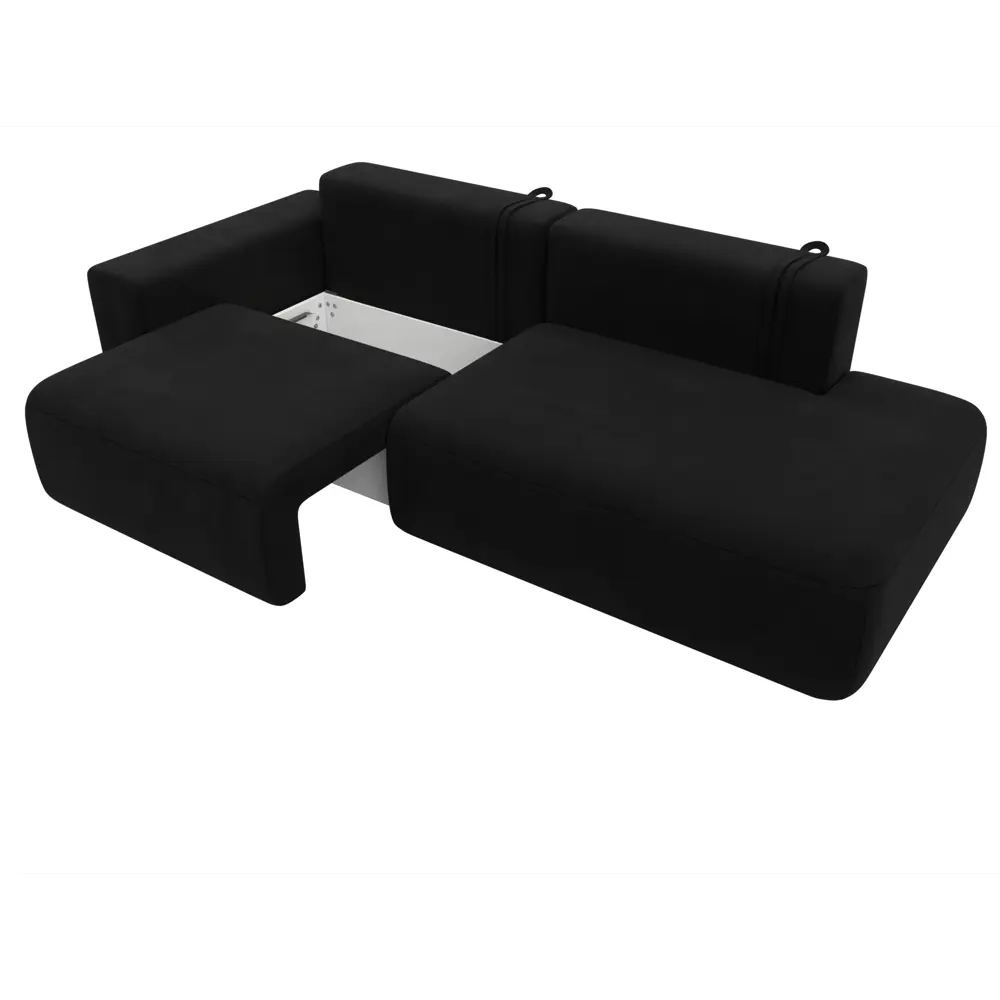 Фото 7 Диван прямой Лига-036 НПБ Модерн подлокотник слева Лига диванов 121331L 267x84x111 см микровельвет цвет черный Фото 7 Диван прямой Лига-036 НПБ Модерн подлокотник слева Лига диванов 121331L 267x84x111 см микровельвет цвет черный