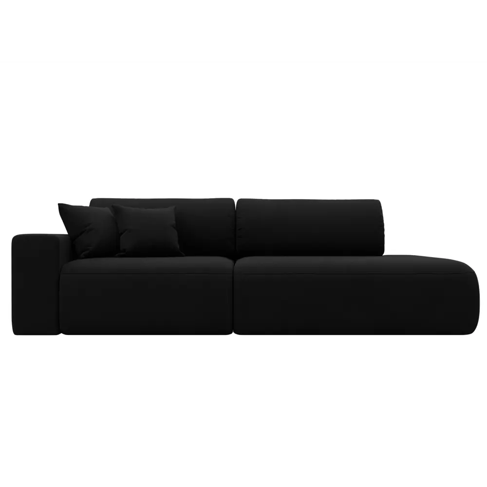 Фото 2 Диван прямой Лига-036 НПБ Модерн подлокотник слева Лига диванов 121331L 267x84x111 см микровельвет цвет черный Фото 2 Диван прямой Лига-036 НПБ Модерн подлокотник слева Лига диванов 121331L 267x84x111 см микровельвет цвет черный