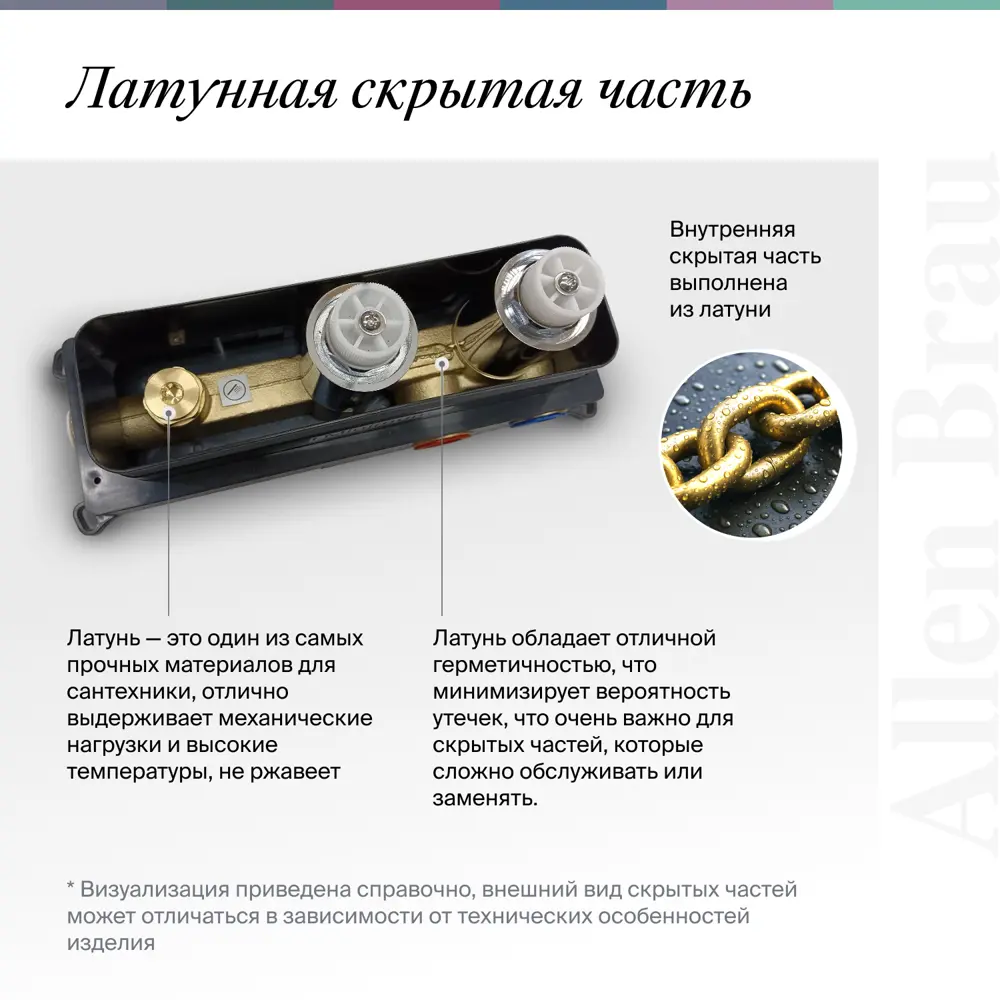 Фото 4 Смеситель для душа ALLEN BRAU Liberty 5.33010-00 с внутренней частью цвет хром Фото 4 Смеситель для душа ALLEN BRAU Liberty 5.33010-00 с внутренней частью цвет хром