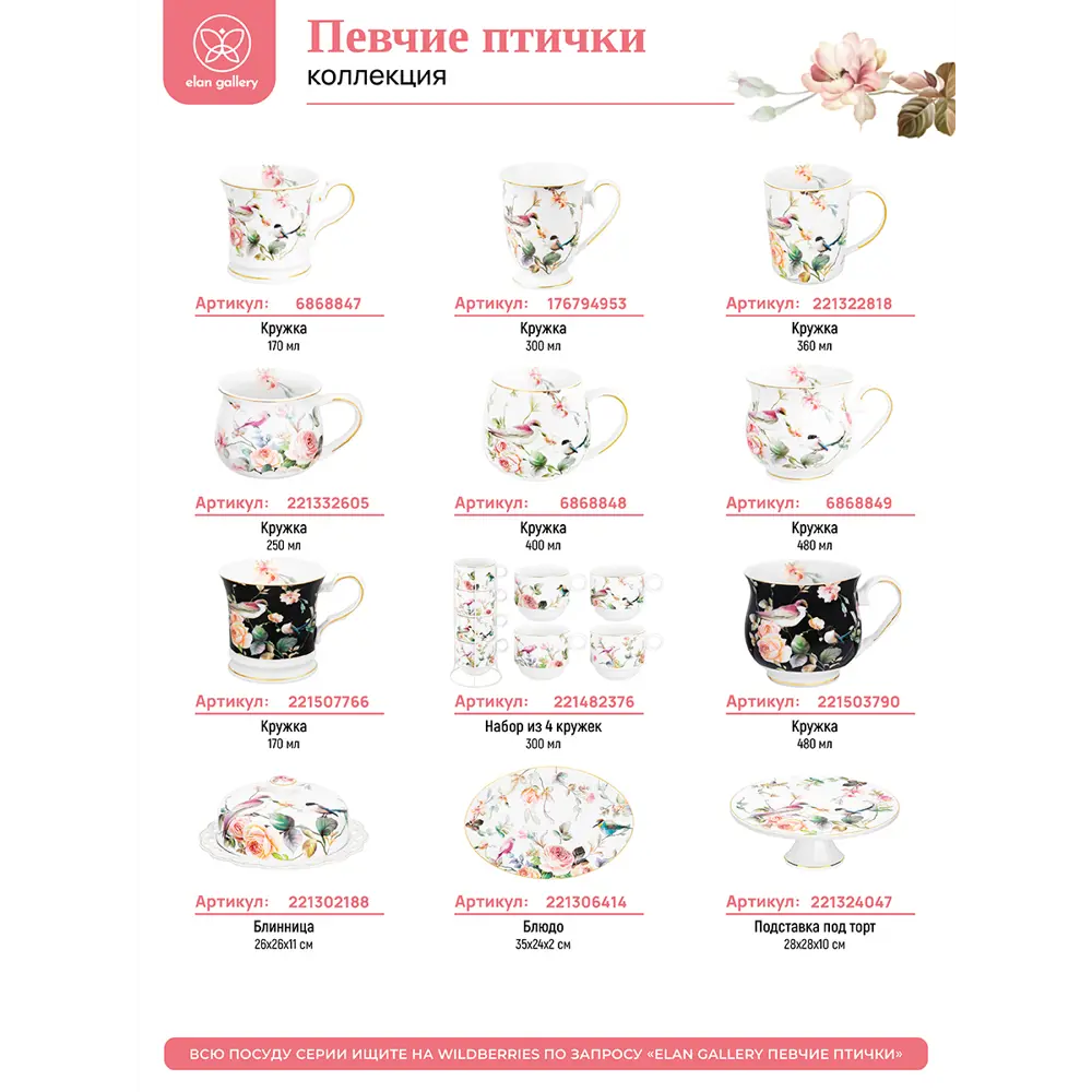Фото 7 Чайная пара Elan Gallery 730757 250 мл