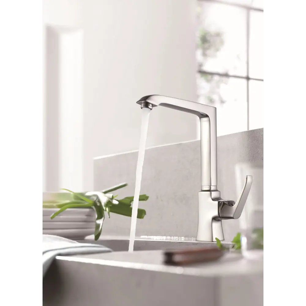Фото 2 Смеситель для кухни Maxonor pure life PL4088 поворотный излив 27.7 см цвет хром, хромированный Фото 2 Смеситель для кухни Maxonor pure life PL4088 поворотный излив 27.7 см цвет хром, хромированный