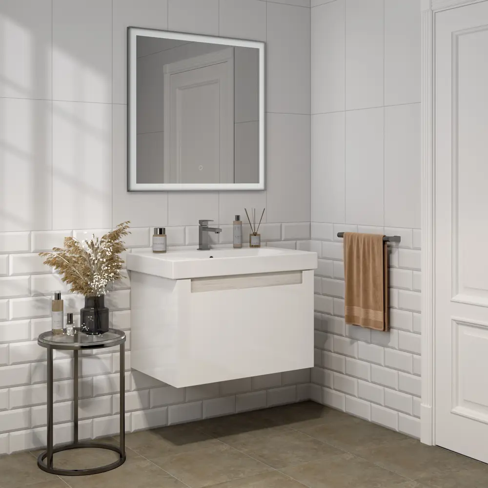 Фото 7 Плитка настенная Kreaforta Руасси 9.9x20 см 0.792 м² матовая цвет белый Фото 7 Плитка настенная Kreaforta Руасси 9.9x20 см 0.792 м² матовая цвет белый