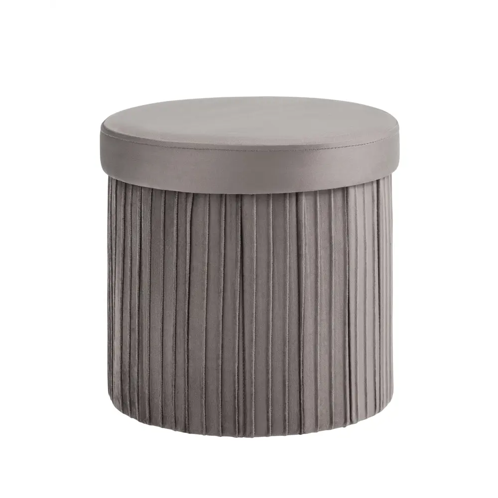 Фото 4 Пуф велюр складной с ящиком Stool Group HS15-F11 V17 BOX2, 38x38 см, цвет антрацитовый Фото 4 Пуф велюр складной с ящиком Stool Group HS15-F11 V17 BOX2, 38x38 см, цвет антрацитовый