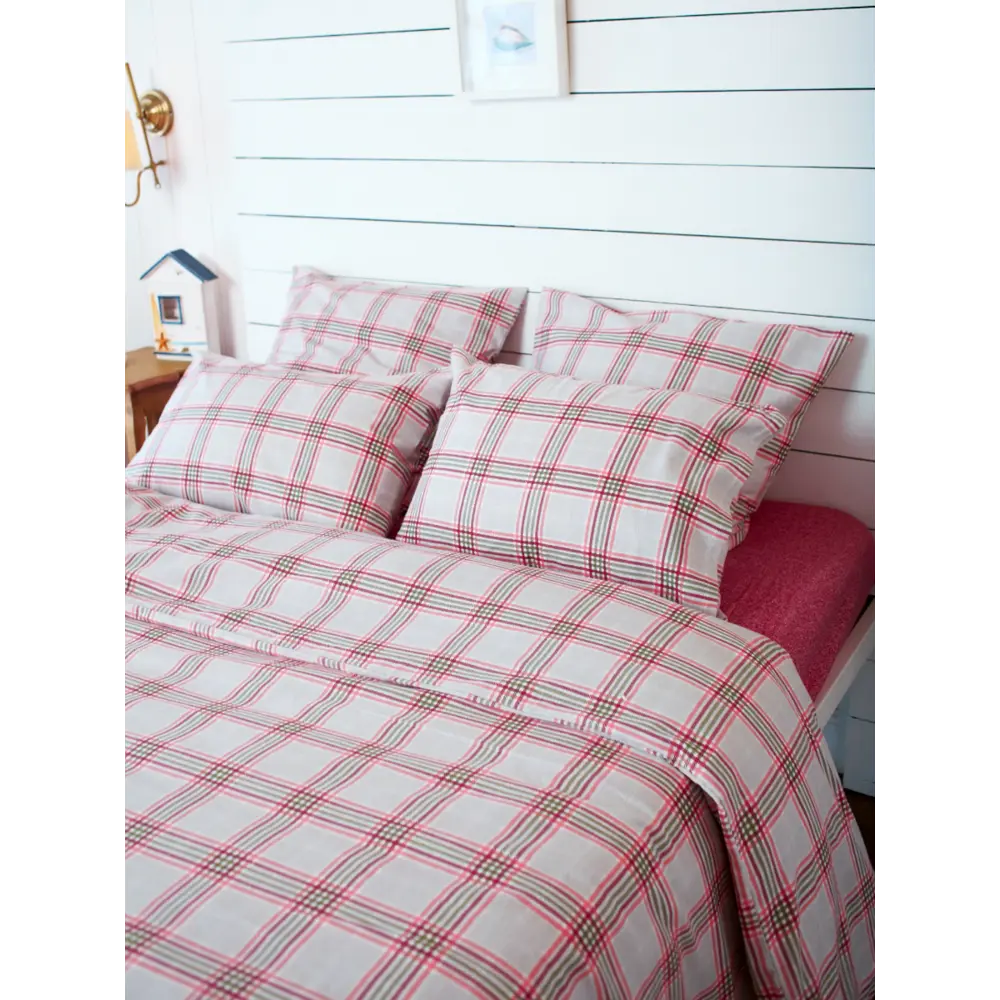 Фото Комплект постельного белья евро Tm Textile Клетки FL_017, цвет разноцветный Фото Комплект постельного белья евро Tm Textile Клетки FL_017, цвет разноцветный