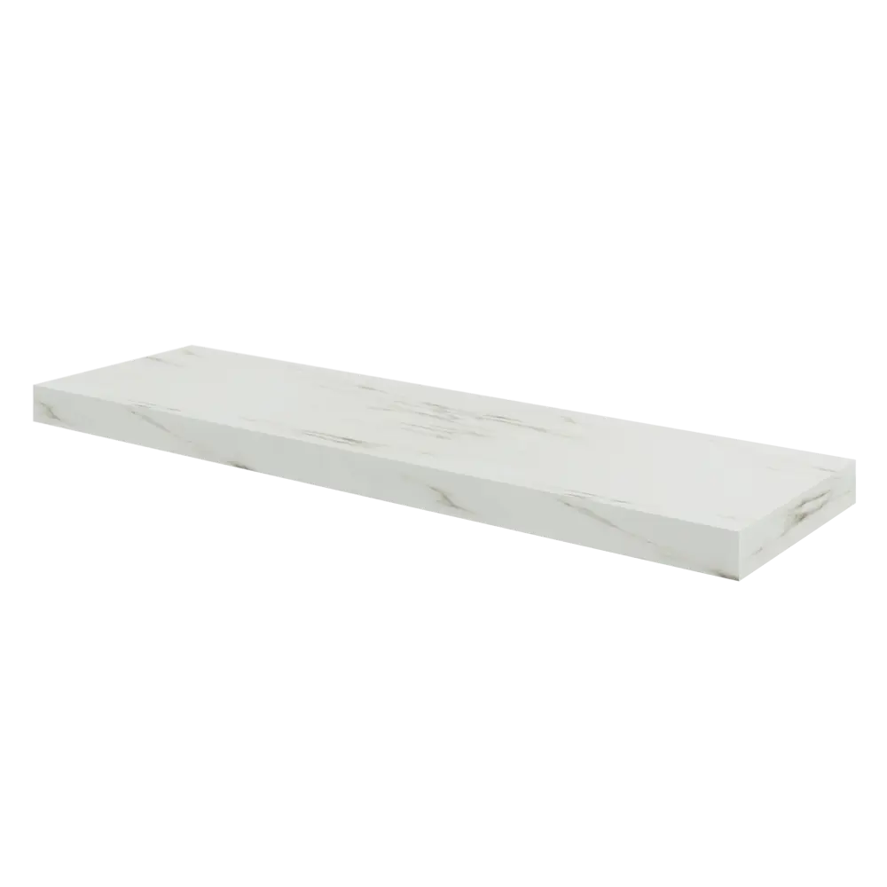 Фото 2 Полка настенная Spaceo White Marble 80x23.5 см МДФ цвет белый мрамор Фото 2 Полка настенная Spaceo White Marble 80x23.5 см МДФ цвет белый мрамор