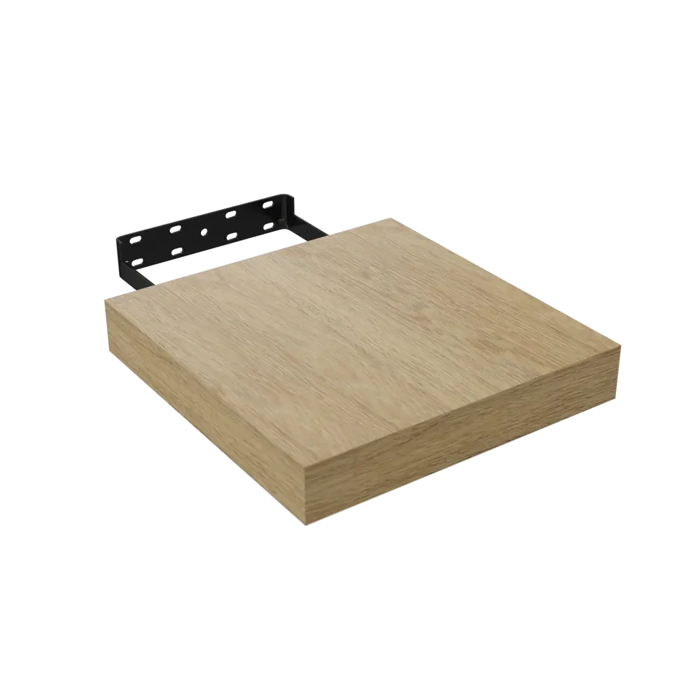 Фото 4 Полка настенная Spaceo Oak 23x23.5 см МДФ цвет дуб Фото 4 Полка настенная Spaceo Oak 23x23.5 см МДФ цвет дуб