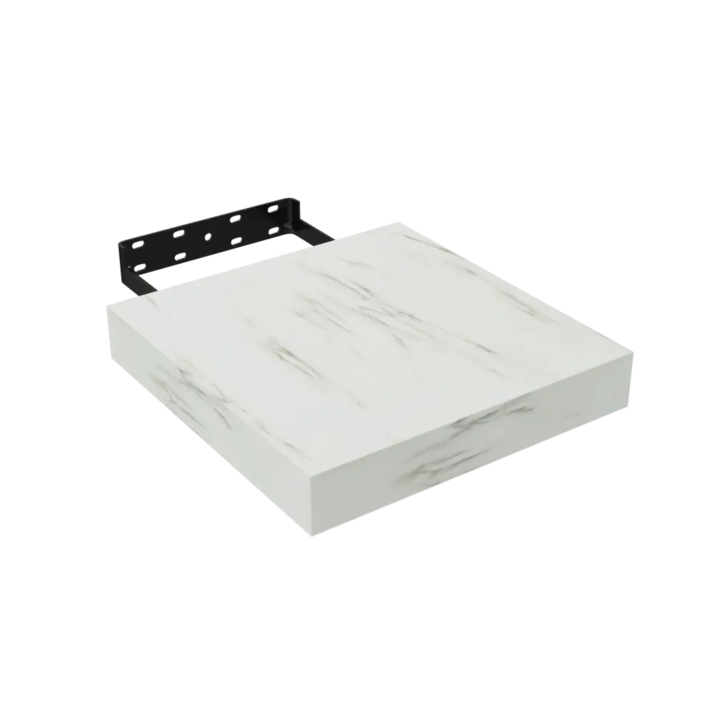 Фото 3 Полка настенная Spaceo White Marble 23x23.5 см МДФ цвет белый мрамор Фото 3 Полка настенная Spaceo White Marble 23x23.5 см МДФ цвет белый мрамор