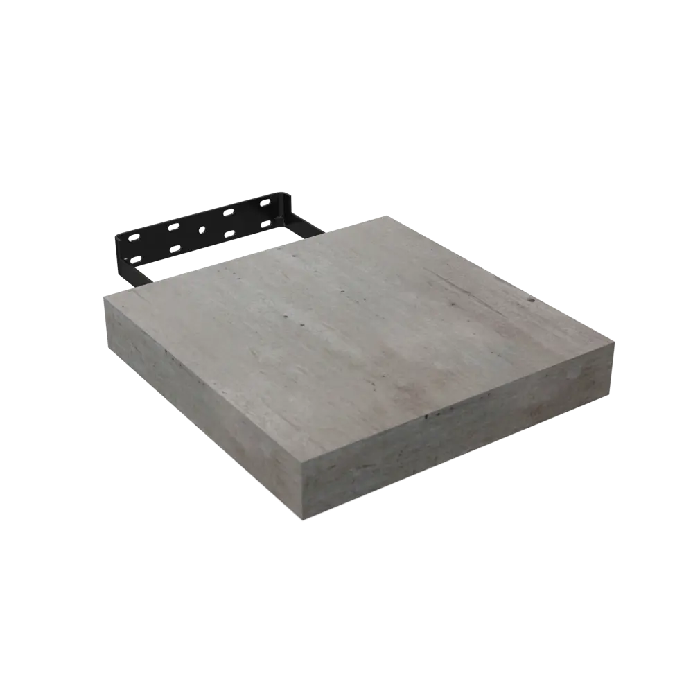 Фото 4 Полка настенная Spaceo Concrete 23x23.5 см МДФ цвет бетон Фото 4 Полка настенная Spaceo Concrete 23x23.5 см МДФ цвет бетон