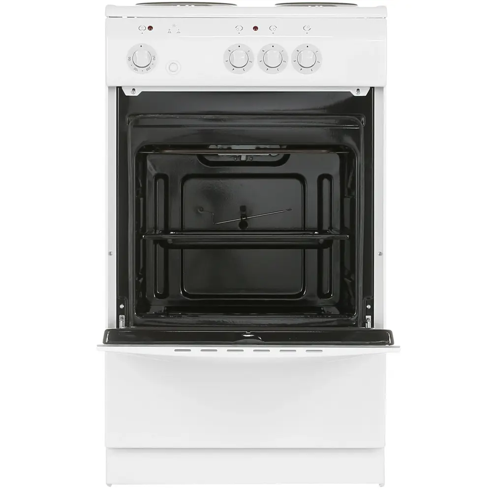 Фото 3 Электрическая плита с духовкой De luxe 73089 50x85x50 см цвет белый Фото 3 Электрическая плита с духовкой De luxe 73089 50x85x50 см цвет белый