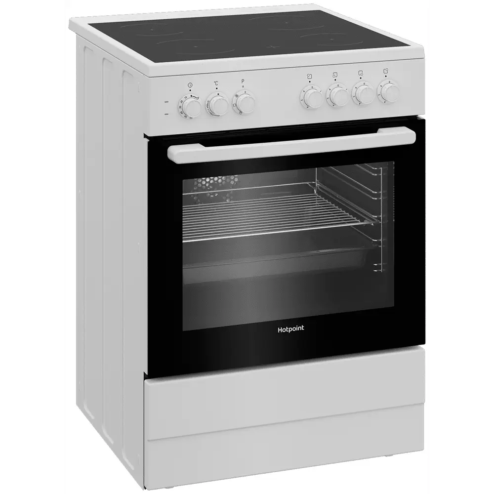 Фото 5 Электрическая плита с духовкой Hotpoint 490127 60x85x60 см цвет белый Фото 5 Электрическая плита с духовкой Hotpoint 490127 60x85x60 см цвет белый