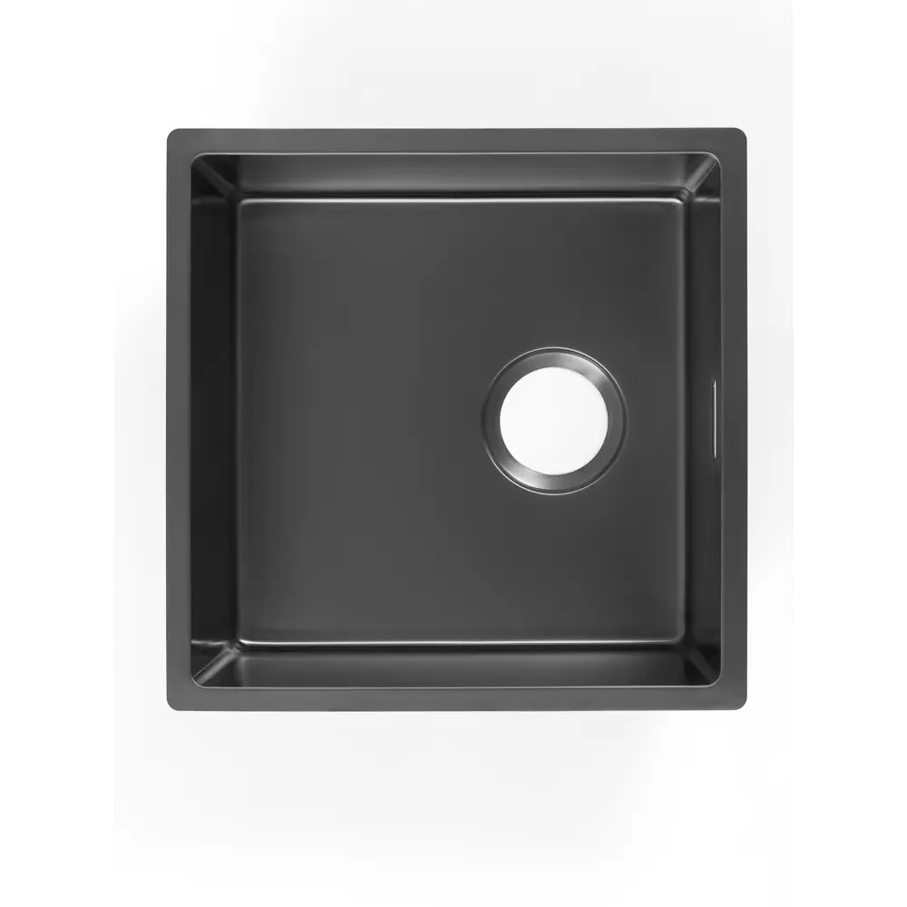 Фото 2 Мойка для кухни врезная с коландером Grandex aqua OPTIMA 44 PVD ANTHRACITE 5011353 44x44 см глубина чаши 20 см нержавеющая сталь aisi 304 цвет антрацит Фото 2 Мойка для кухни врезная с коландером Grandex aqua OPTIMA 44 PVD ANTHRACITE 5011353 44x44 см глубина чаши 20 см нержавеющая сталь aisi 304 цвет антрацит