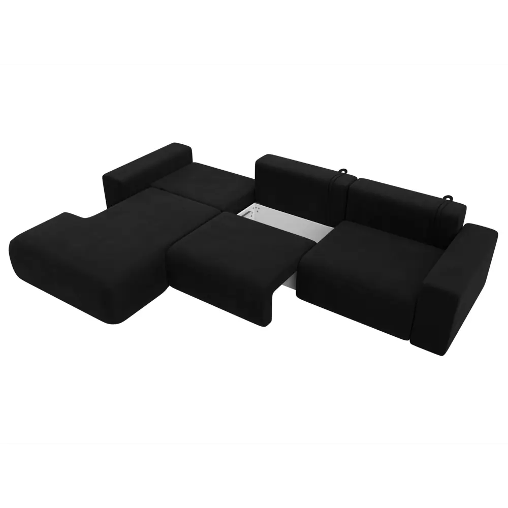 Фото 8 Диван угловой Лига-036 НПБ Классик Лонг левый угол Лига диванов 121397L 346x84x162 см велюр цвет черный Фото 8 Диван угловой Лига-036 НПБ Классик Лонг левый угол Лига диванов 121397L 346x84x162 см велюр цвет черный