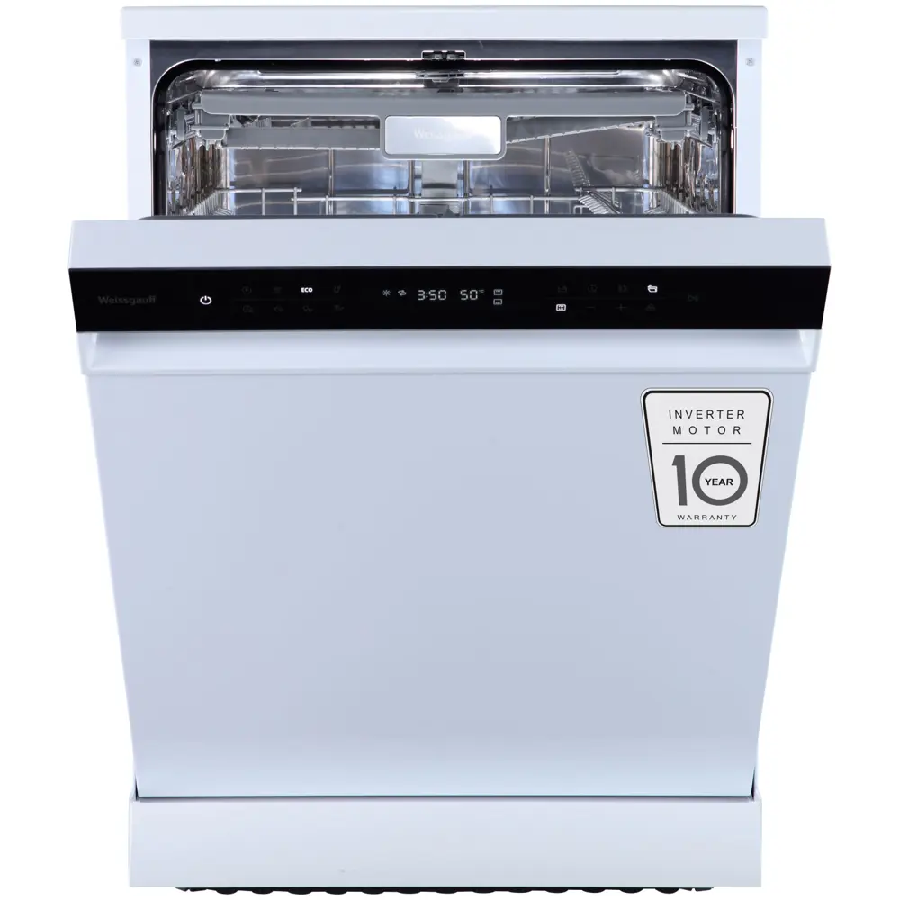 Фото 9 Отдельностоящая посудомоечная машина Weissgauff DW 6038 Inverter Touch 59.8 см 9 программ цвет белый Фото 9 Отдельностоящая посудомоечная машина Weissgauff DW 6038 Inverter Touch 59.8 см 9 программ цвет белый