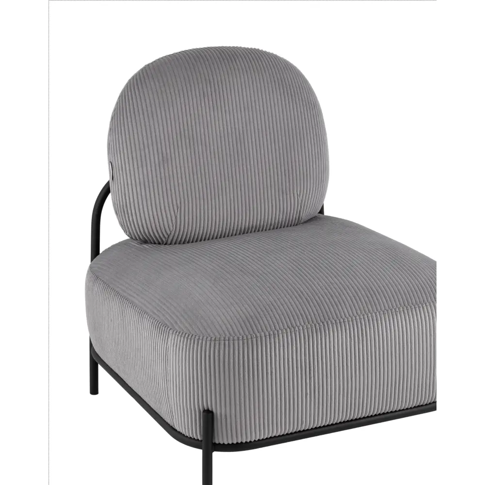 Фото 2 Кресло Stool group Стоун 71x78x68 см велюр цвет светло-серый Фото 2 Кресло Stool group Стоун 71x78x68 см велюр цвет светло-серый