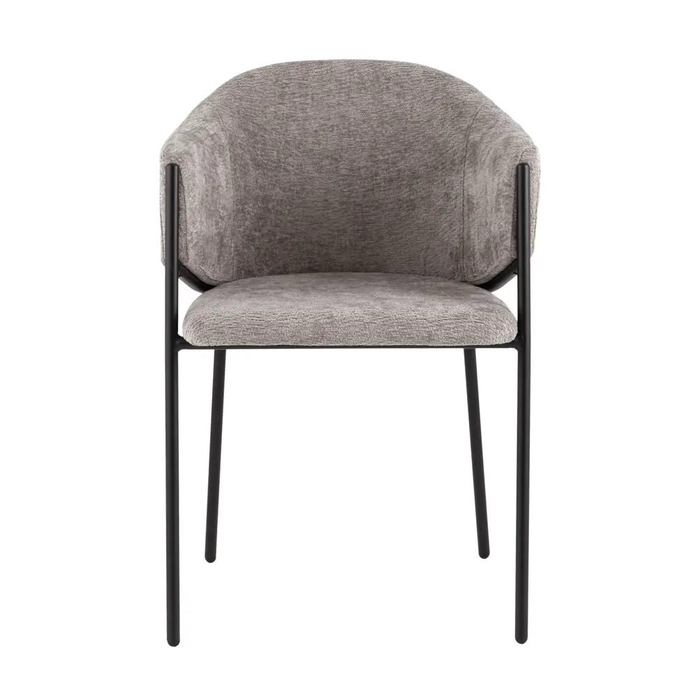 Фото 6 Стул Stool group Carmel 49x79x60 см шенилл цвет серый Фото 6 Стул Stool group Carmel 49x79x60 см шенилл цвет серый