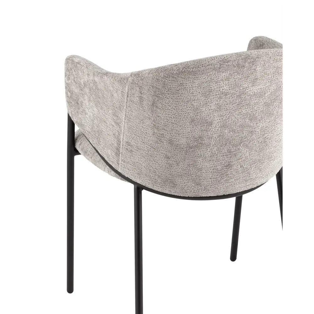 Фото 5 Стул Stool group Carmel 49x79x60 см шенилл цвет серый Фото 5 Стул Stool group Carmel 49x79x60 см шенилл цвет серый
