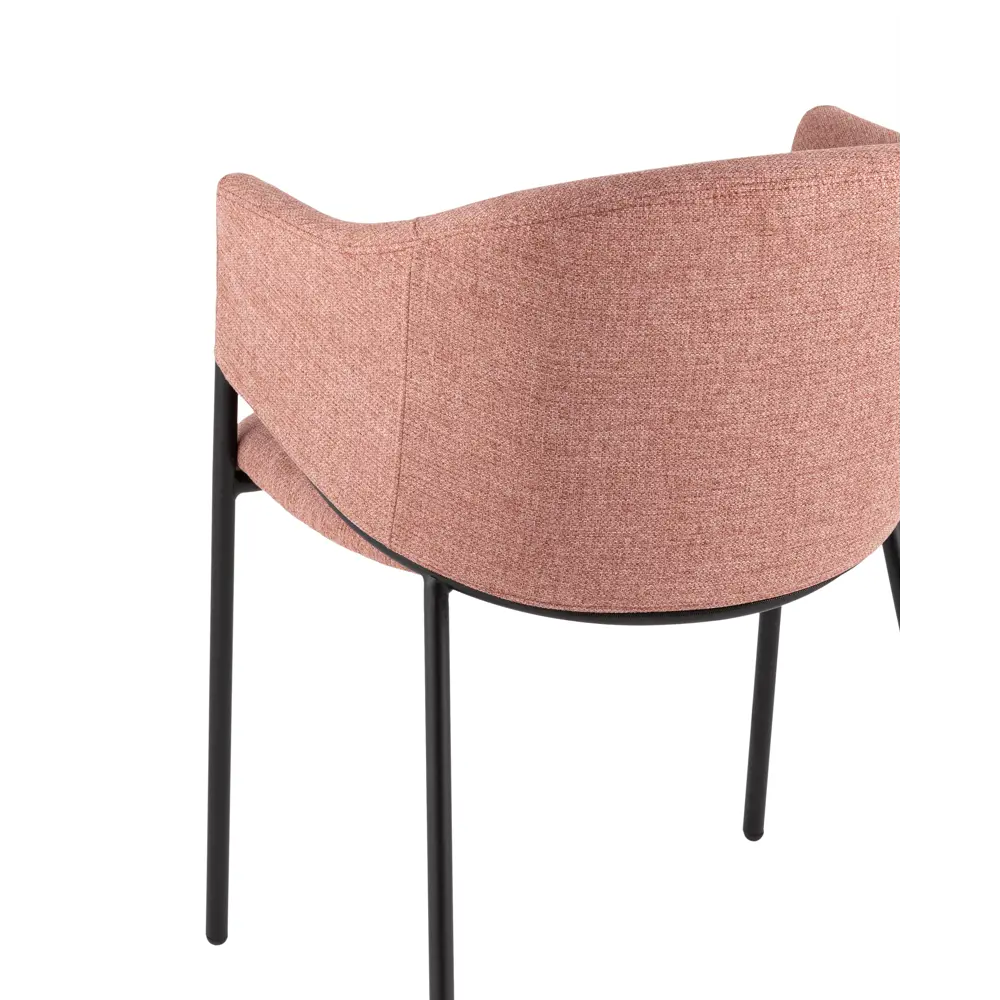 Фото 6 Стул Stool group Carmel 49x79x60 см шенилл цвет пыльно-розовый 2 шт. Фото 6 Стул Stool group Carmel 49x79x60 см шенилл цвет пыльно-розовый 2 шт.