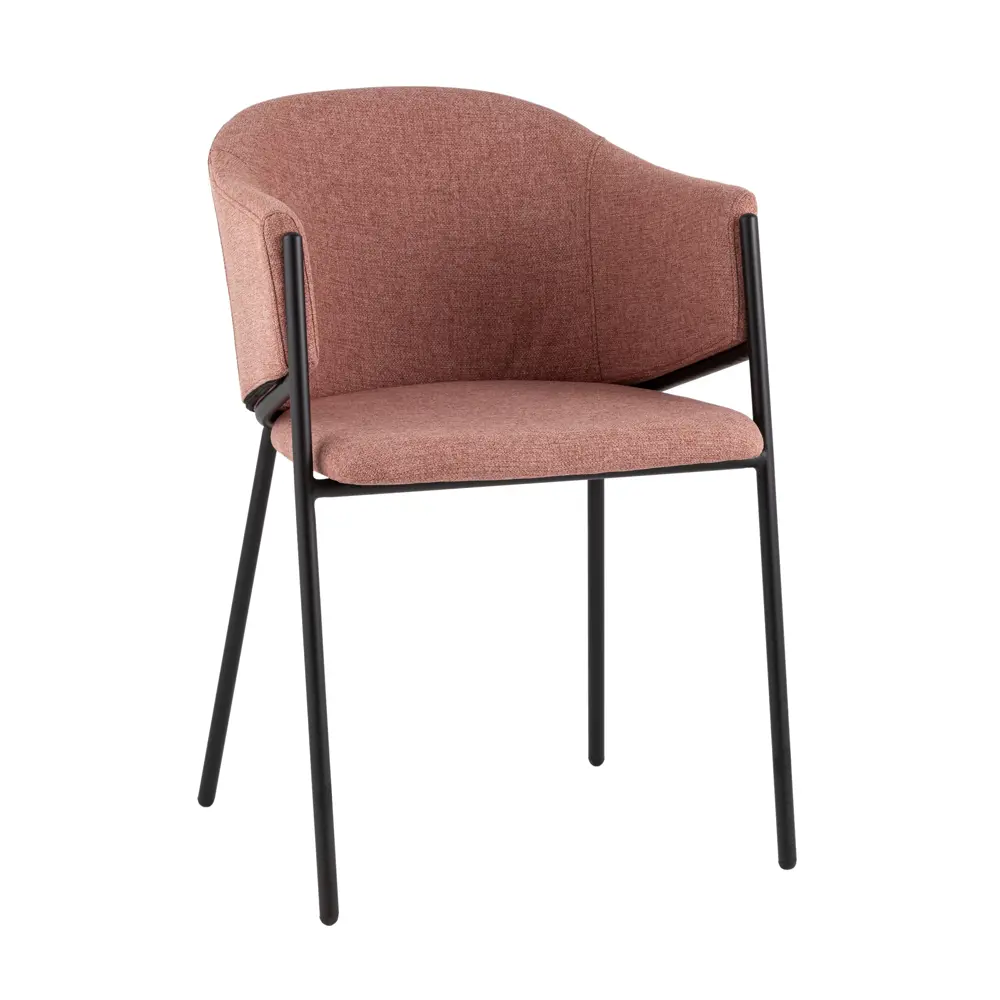 Фото 4 Стул Stool group Carmel 49x79x60 см шенилл цвет пыльно-розовый 2 шт. Фото 4 Стул Stool group Carmel 49x79x60 см шенилл цвет пыльно-розовый 2 шт.