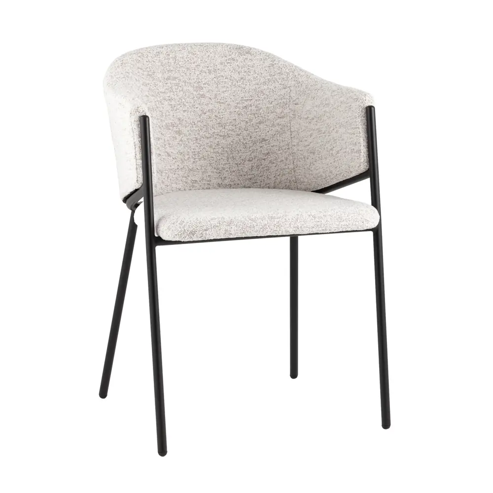 Фото 6 Стул Stool group Carmel 49x79x60 см ткань цвет бело-серый Фото 6 Стул Stool group Carmel 49x79x60 см ткань цвет бело-серый