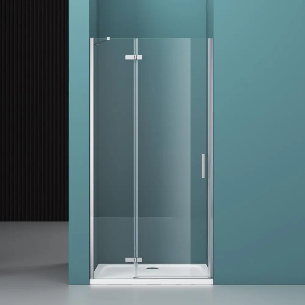 Фото 9 Душевая дверь Belbagno Kraft B-12-60/30-C-Cr-L 90см эффект стекла прозрачный распашной Фото 9 Душевая дверь Belbagno Kraft B-12-60/30-C-Cr-L 90см эффект стекла прозрачный распашной