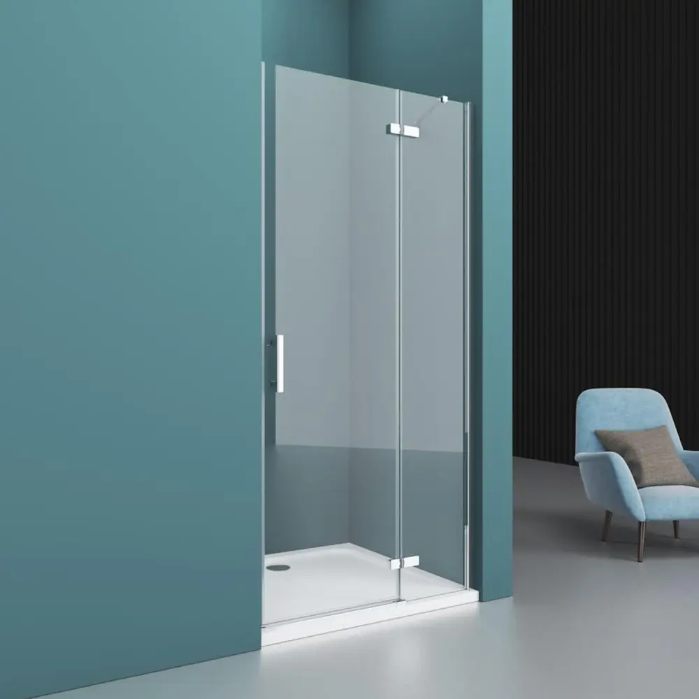 Фото 5 Душевая дверь Belbagno Kraft B-12-60/60-C-Cr-R 120см эффект стекла прозрачный распашной Фото 5 Душевая дверь Belbagno Kraft B-12-60/60-C-Cr-R 120см эффект стекла прозрачный распашной