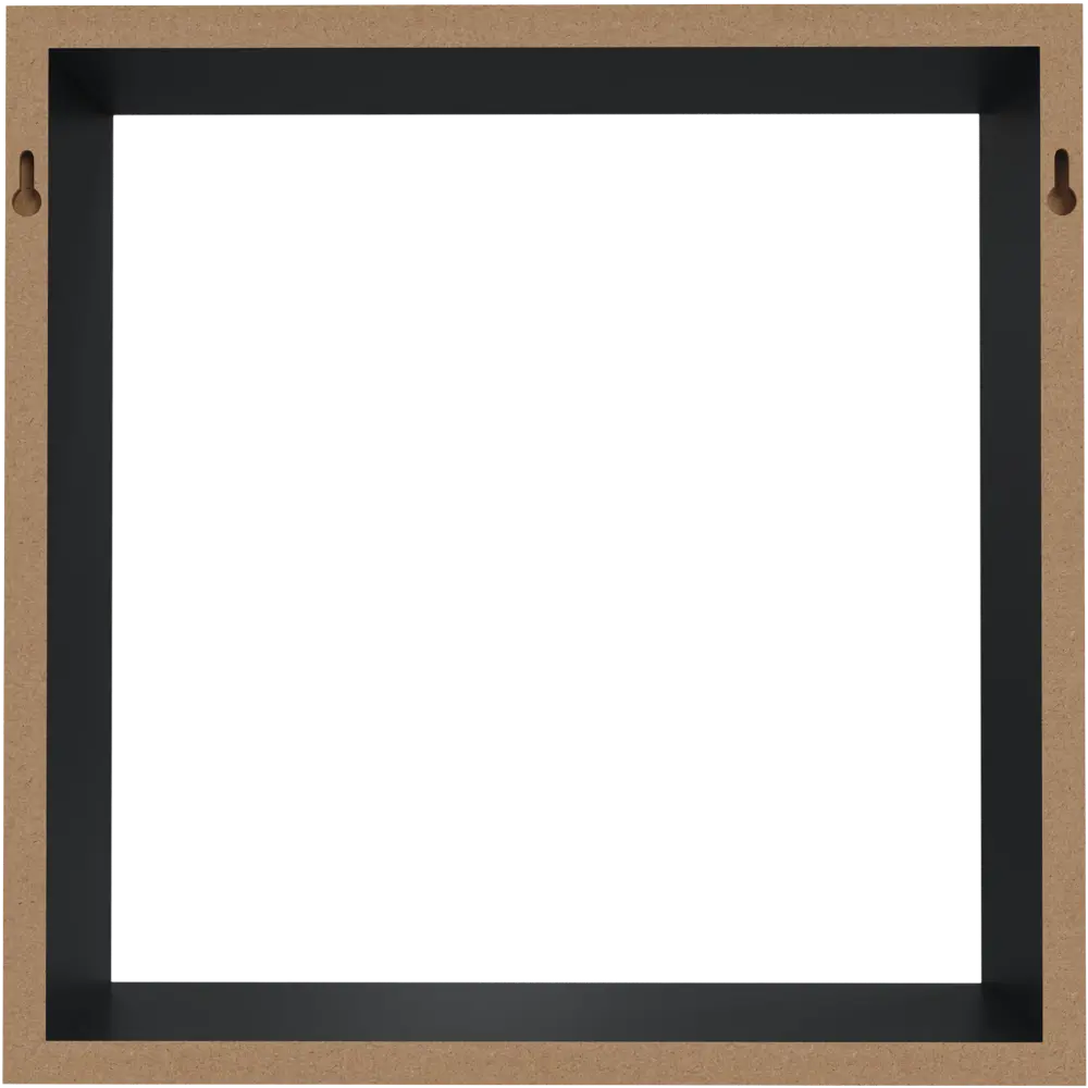 Фото 6 Полка настенная Spaceo 24x24 см/27x27 см/30x30 см МДФ цвет чёрный 3 шт