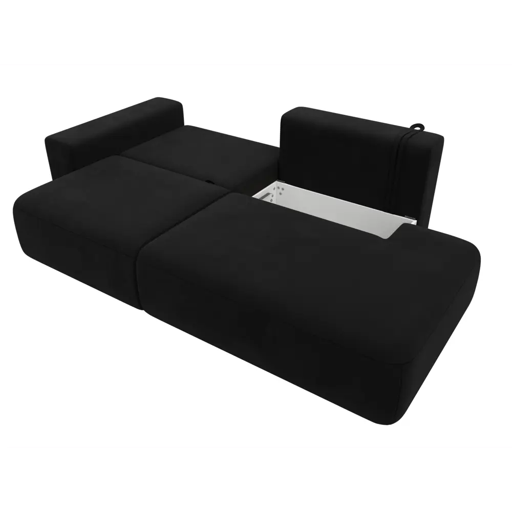 Фото 8 Диван прямой Лига-036 НПБ Модерн подлокотник слева Лига диванов 121331L 267x84x111 см микровельвет цвет черный Фото 8 Диван прямой Лига-036 НПБ Модерн подлокотник слева Лига диванов 121331L 267x84x111 см микровельвет цвет черный