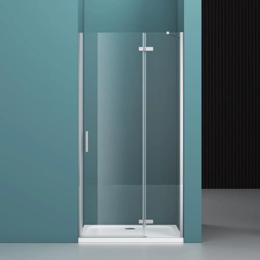Фото 7 Душевая дверь Belbagno Kraft B-12-60/60-C-Cr-L 120см эффект стекла прозрачный распашной Фото 7 Душевая дверь Belbagno Kraft B-12-60/60-C-Cr-L 120см эффект стекла прозрачный распашной