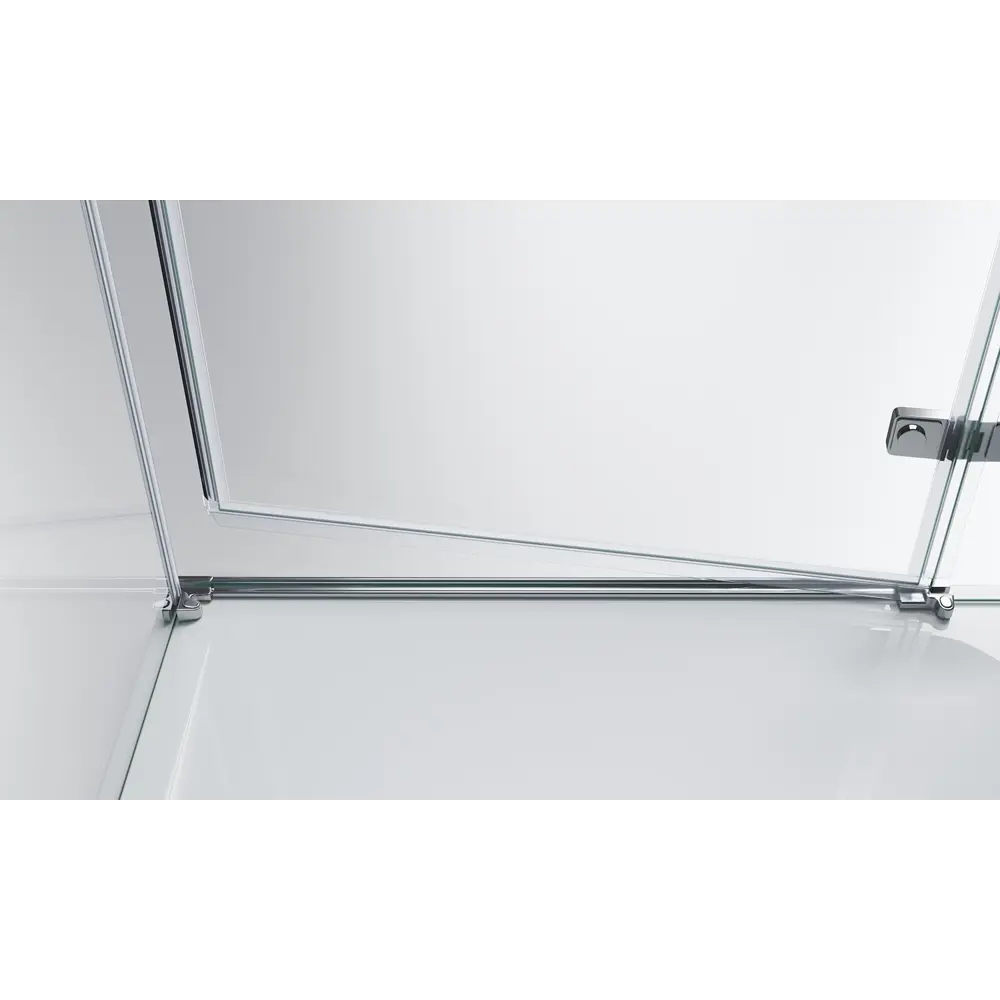 Фото 2 Душевая дверь Belbagno Kraft B-12-60/60-C-Cr-L 120см эффект стекла прозрачный распашной Фото 2 Душевая дверь Belbagno Kraft B-12-60/60-C-Cr-L 120см эффект стекла прозрачный распашной
