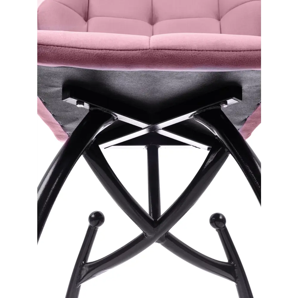 Фото 4 Стул M-group Бабочка 14080454 44x96x46 см велюр цвет черный 2 шт.